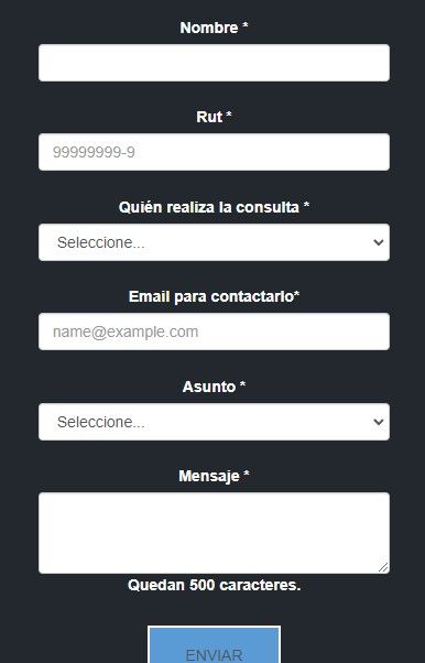 formulario soporte técnico