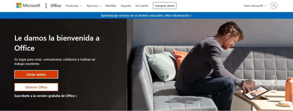 Inicio sesión office 365